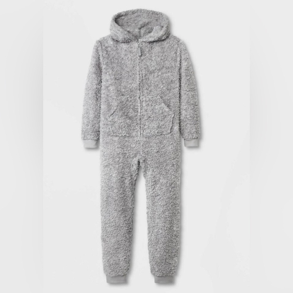 Cat & Jack Marshmallow Fleece Jumpsuit/ Pajama